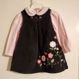 Embroidered Corduroy Jumper Set - 24 months